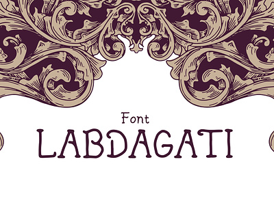 Labdagati - Font branding brush font handdrawn handwritten illustration lettering letterng logotype monoline old ornament type typography ui
