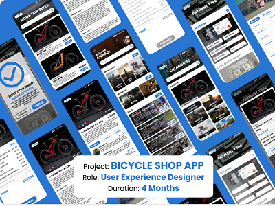 Bicycle Shop App app branding design graphic design ui ux