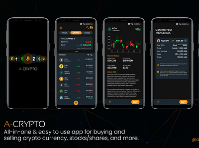 Crypto Trading App UI app branding design graphic design ui ux