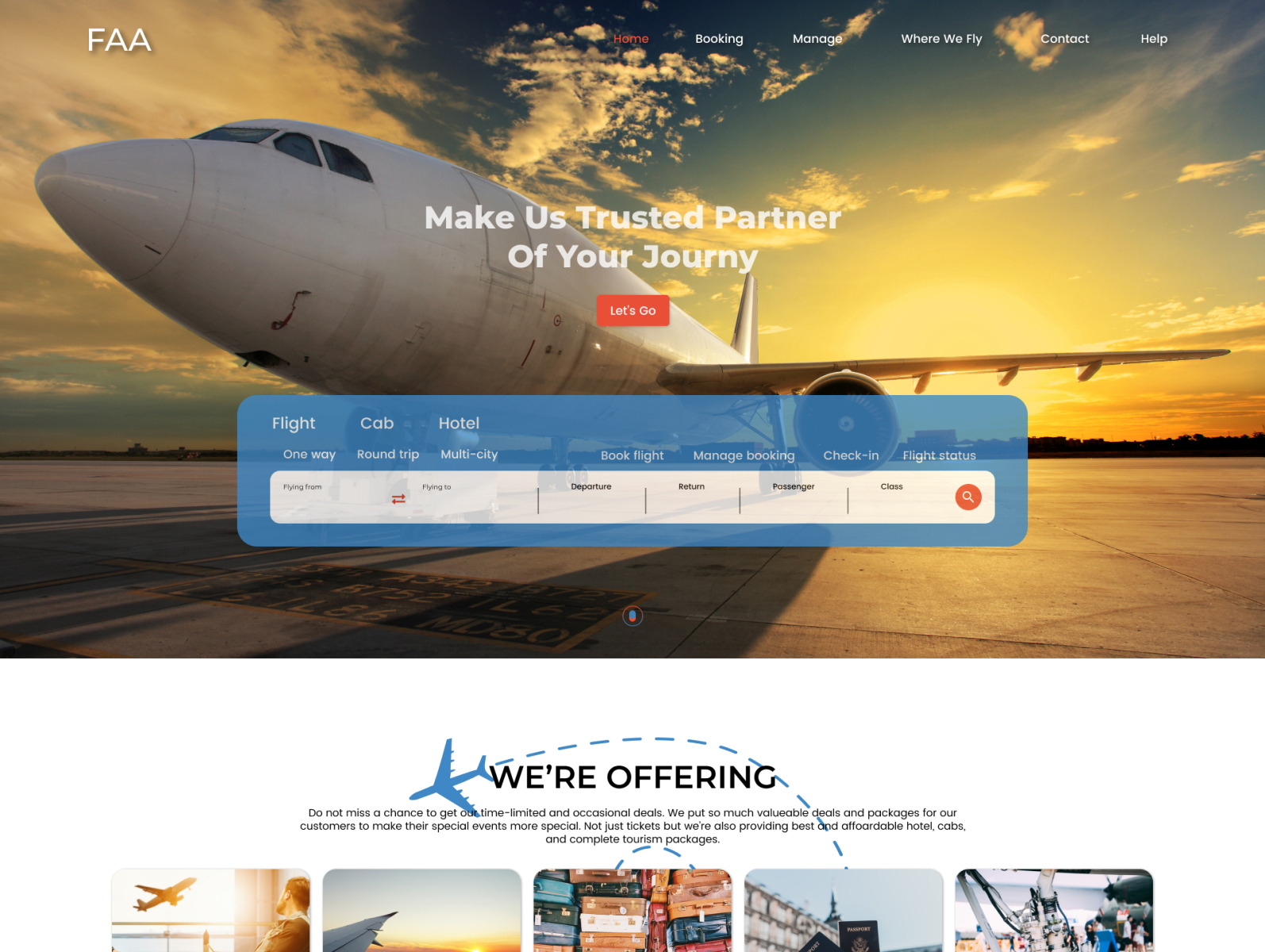 Airline Website Design UI UX by Ahmad Jabbar on Dribbble