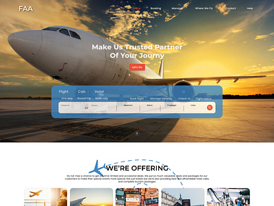 Airline Website Design UI UX design graphic design ui ux web design