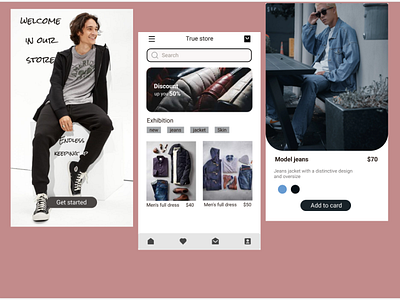 True store app design graphic design ui ux