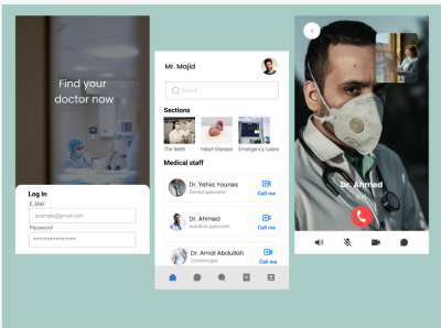 Your health first app design graphic design ui ux