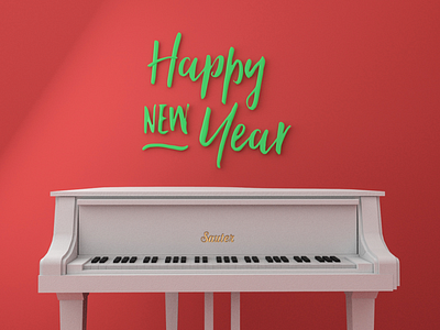 Happy new year :) 3d graphic design
