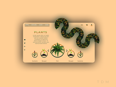 Plant Web App app branding business creative design figma garden graphic design green icon illustration logo mobile plant productdesign ui ux vector web webdesign