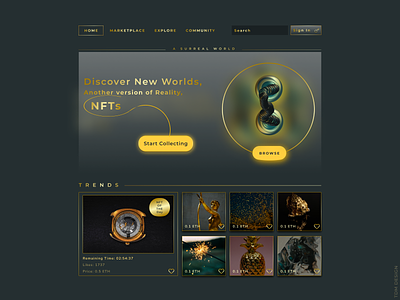 NFT Gold Shot 3d animation app branding design freelance gold graphic design icon illustration logo mobile motion graphics nft phone ui ux vector web yellow