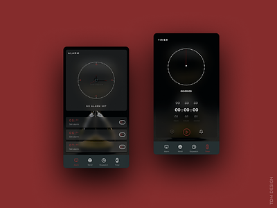 Alarm & Clock App Concept UI/UX