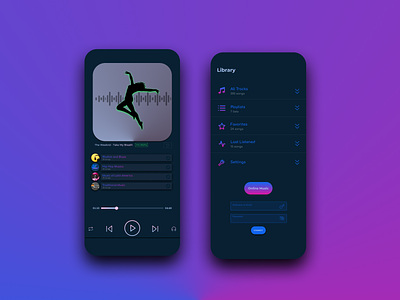 Music App Concept Design UI/UX 3d android app artist branding design graphic design icon illustration ios logo mobile music phone playlist song ui ux vector web