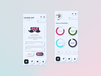 Course App for Mobile UI/UX
