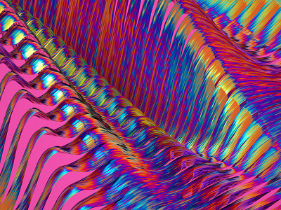 Gelombang 01 3d art artwork colors digital illustration iridescent machineast personal rainbow wave