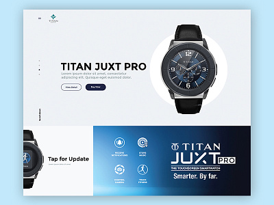 Redesign of TITAN Watches Product Landing page product redesign titan watch wearable website