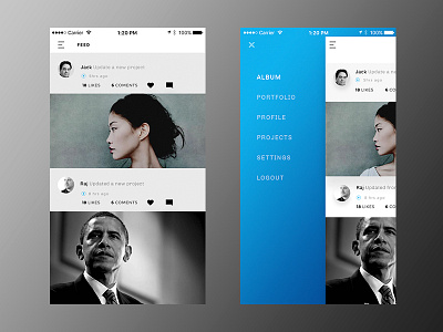 #Daily UI - Portfolio App album appdesign portfolio ui ux