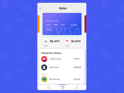 #Daily UI - Wallet App appdesign fintech ui ux visualdesign wallet