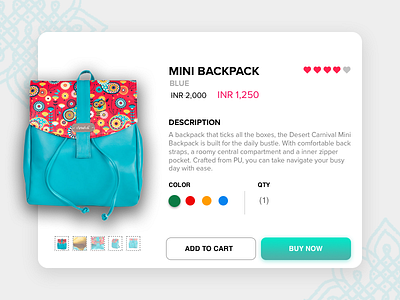 #Daily UI - E Commerce product card