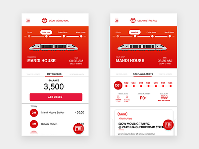 #Daily UI - Metro App appdesign bus metro train transport ui ux