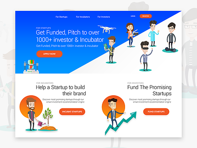 #Daily UI - Website Design investor startup ui ux visual design webdesign