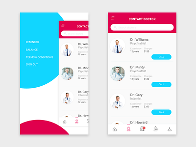 #Daily UI Contact Doctor APP