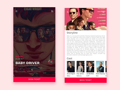 #Daily Ui Movie Ticket Booking Review hollywood imdb minimal movie review moviebooking ticket ui ux