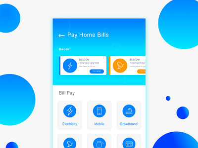 #Daily Ui Challange Bill Pay billpay myhome payment smarthome ui ux