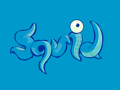 Squid squid typography