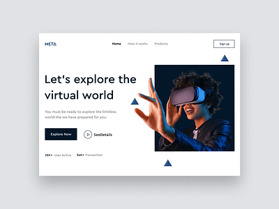 vr glasses 🔥 design design website graphic design metavrse ui ux vr websit