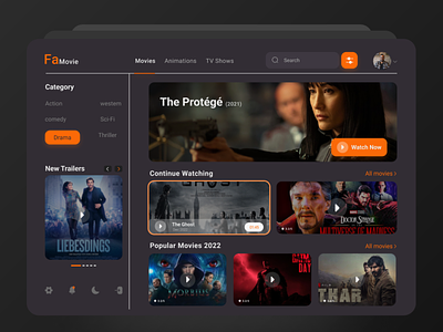 Online platform for movies and series