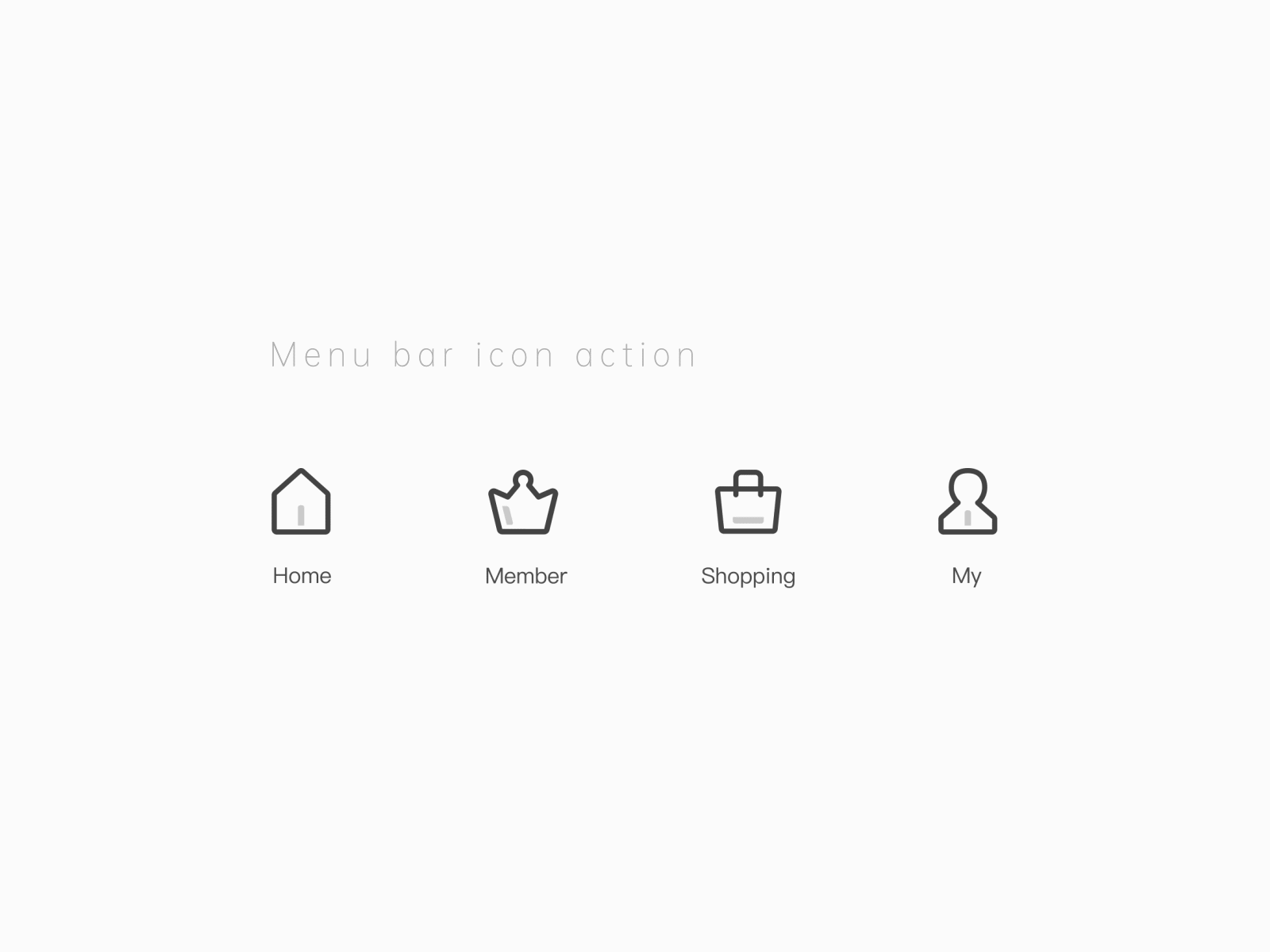 Menu bar icon action by YQ on Dribbble
