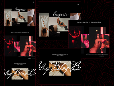 lingerie store homepage beautiful design e commerce girls landing page lingerie online sexy shop store ui ux web design