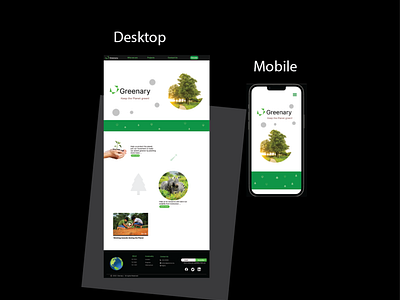 Greenary(Earth Protection) Web App UI