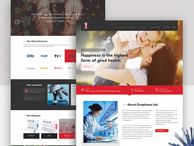 Onephama Homepage Design