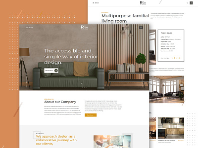 TheRNH - Interior Template architecture architecture website building exterior flat homepage house interior interior design landscape template ui ux web website