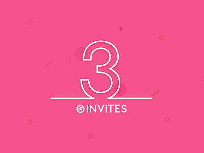 3x Dribbble Invites draft dribbble giveaway dribbble invitation dribbble invite dribbble player illustraion invitation invite invites isometric join member player