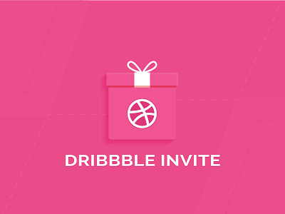 1 Dribbble Invites debut design draft dribbble dribbble invite flat gift icon identity illustration invitation invite minimal sketch
