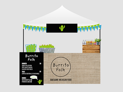 Burrito market stand design