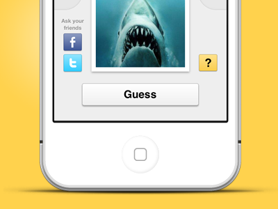 Movie Poster Quiz app button facebook film game guess ios iphone movie movies native quiz twitter