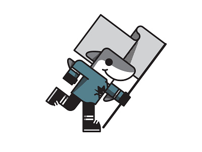 Lil Sharkie california flag hockey illustration mascot nhl sharkie sharks sports