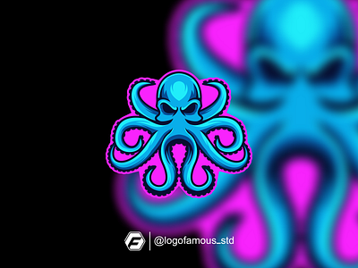 Octopus Logo Design Idea animal branding cool design esport graphic design illustration logo logofamous std octopus octopuslogo sport ui ux vector