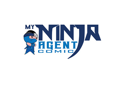 My Ninja Agent Comics Logo branding graphic design logo