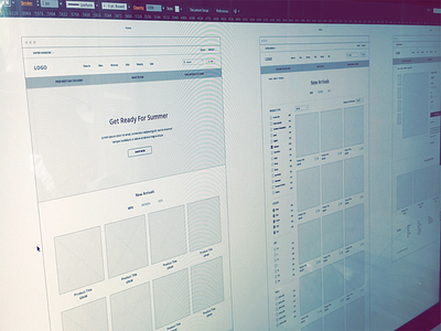 Wireframes ecommerce illustrator ux website wireframes