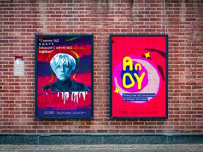 Andy Warhol branding andy warhol art art gallery brand identity branding clay design exposition extraordinary ground plan illustration material photograph photography photography logo photoshop portrait poster quotes real material