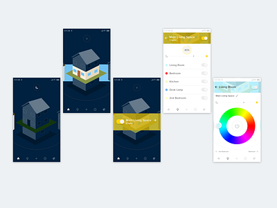 Experience for a Smart Home App mobile app ui ux design xddailychallenge