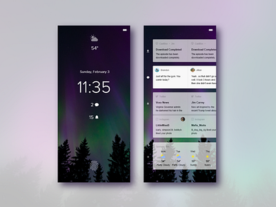 Mobile Notification Experience Concept mobile ui ux design xddailychallenge