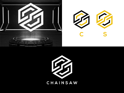 Chainsaw branding graphic design logo