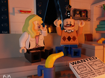 Lego family <3 3d animation blender design lego photoshop