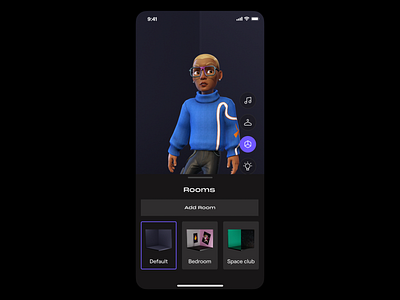 Creator Hub Let's You Set the Vibe for Your Creator Room 3d animation app ar avatars crypto design graphic design marketplace nfts ui ux web 3.0
