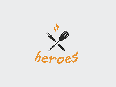 Heroes Meals branding identity logo