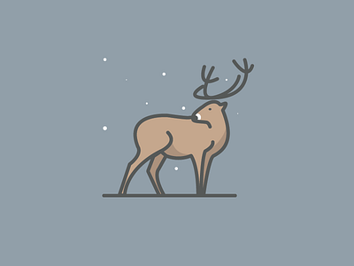 rein(snow)deer 2015 animal christmas deer illustration logo reindeer snow