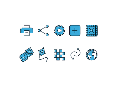 Icon set for board game platform boardgame branding game graphic icon identity illustration logo
