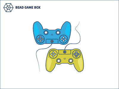 BEAD GAME BOX Custom Controller Illustration boardgame branding console controller game gameplay graphic icon identity illustration logo playstation