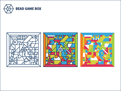 Bead Game Box Custom Canvas Illustration art boardgame branding canvas game graphic icon identity illustration logo
